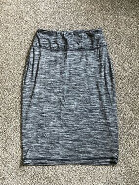 Athleta High Rise Tube Skirt On The Go Small Heather Gray Versatile Stretch